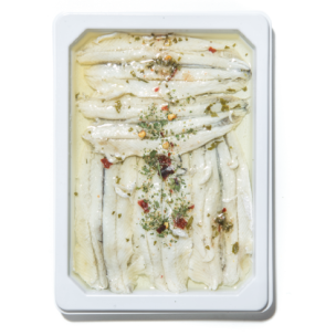 Anchovies marinated