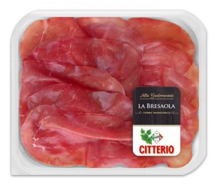 Bresaola sliced